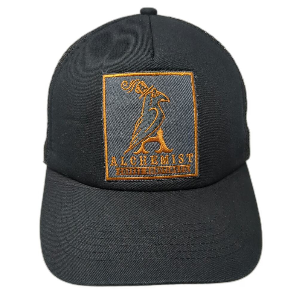 BIG Alchemist Coffee Roasting Co Black One Size Trucker Hat Mesh Snapback Patch